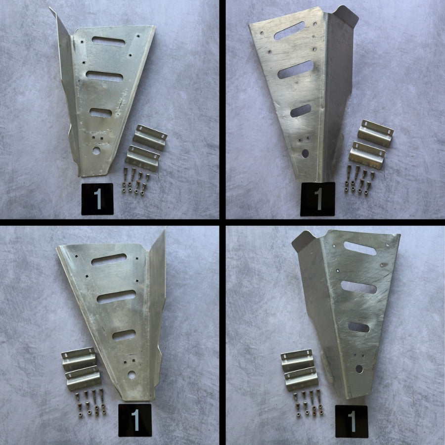 [Used] Ricochet Off-Road Lower Right And Left A-Arm Guard Bundle (Aftermarket) fits Polaris RZR 1000, Turbo XP