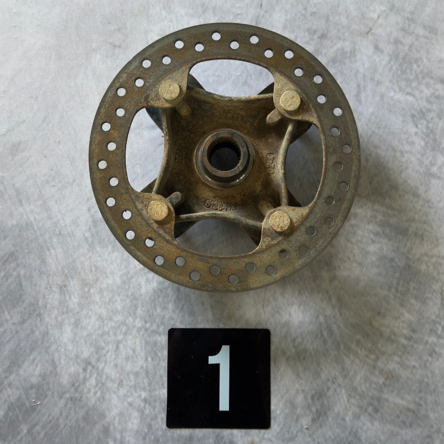 [Used] Left Rear Wheel Hub with Rotor Bundle fits Polaris RZR 1000