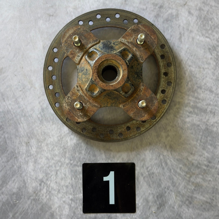 [Used] Right Rear Wheel Hub with Rotor Bundle fits Polaris RZR 1000