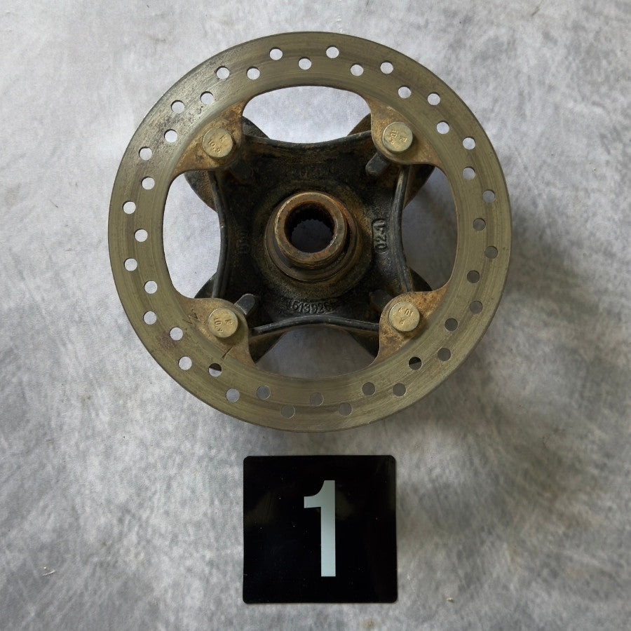 [Used] Left Front Wheel Hub with Rotor Bundle fits Polaris RZR 1000