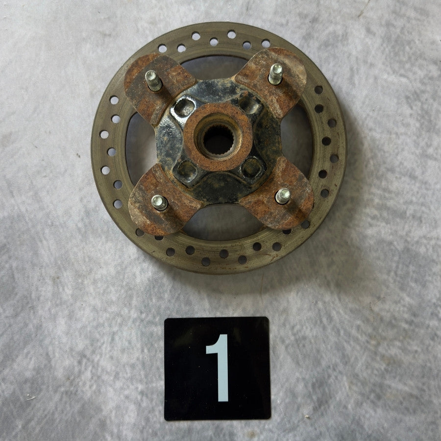 [Used] Left Front Wheel Hub with Rotor Bundle fits Polaris RZR 1000